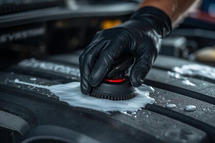 Close-up-macro-shot-of-a-round-detailing